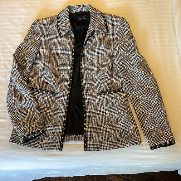 Eacada Leather trimmed jacket - Picture 1 of 12